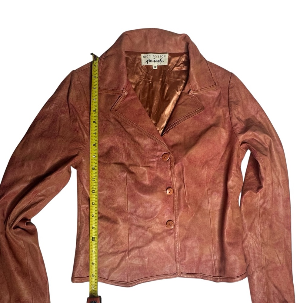 NEW Nigel Preston for Free People Little Heart Bolero Lambskin Leather Jacket m - Picture 10 of 13